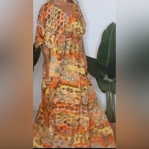 Bohemian Paisley Maxi Dress